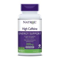 Soporte energético HIGH CAFFEINE 200MG de Natrol | 100 TABLETAS