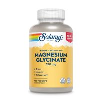 Suplemento para huesos y músculos sanos Magnesium Glycinate Solaray | 120 compri