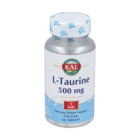 Taurina aminoácido suplemento alimenticio Solaray | 60 tabletas | 500 mg