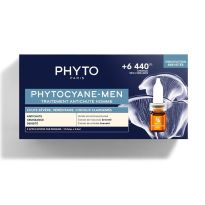 Tratamiento anticaída hombre Phytocyane- Men Phyto | 12 ampollas