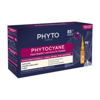 Tratamiento anticaída Postparto, estrés, dieta Phytocyane Phyto | 12 ampollas