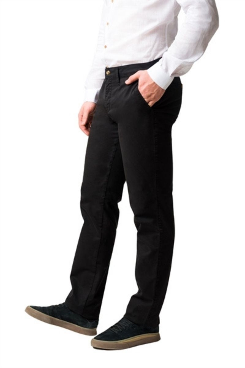 Pantalones vestir frescos para hombre color negro