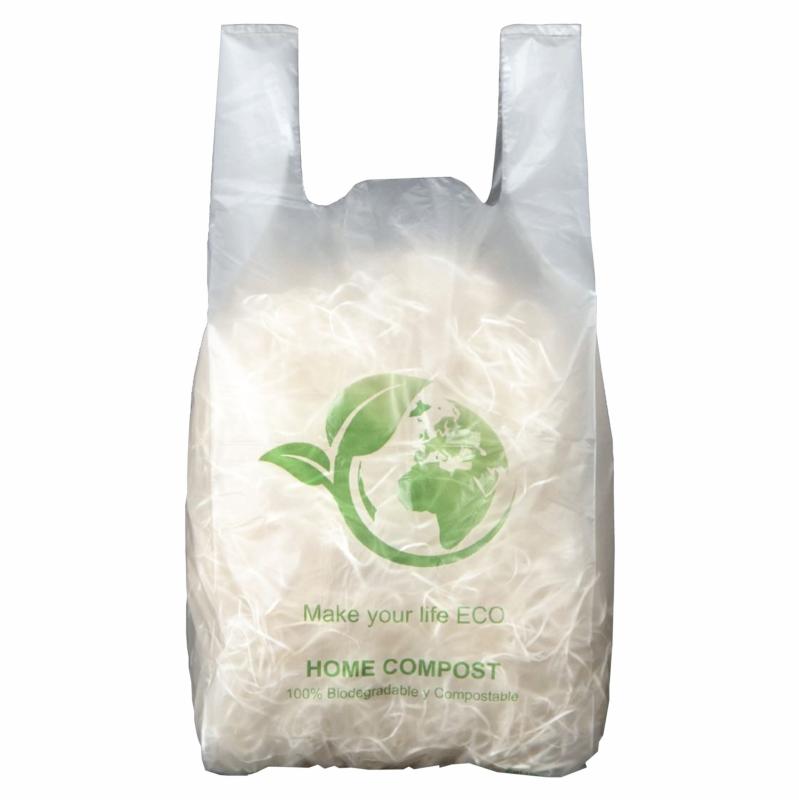 COMPOSTOK  n.5 Bolsas basura compostables para residuos orgánicos 100 x  170 cm Cal. 200. La alternativa a los plásticos convencionales. La bolsa  que tiene final feliz. Para personas bio-conscientes. : 