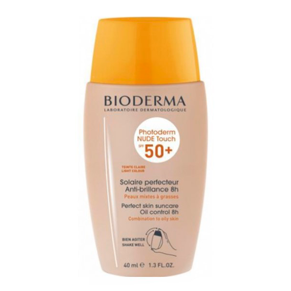 Bioderma Photoderm Nude Touch SPF50+ Color Claro Crema, 40 ml | Compra Online