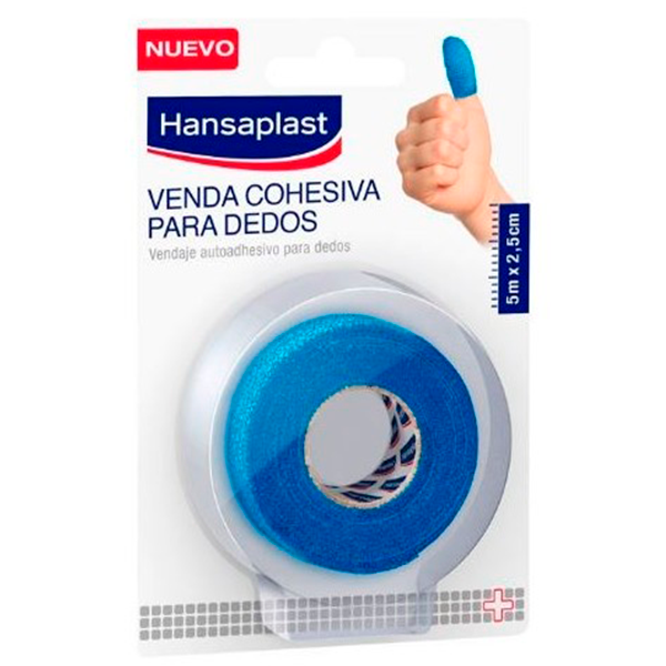 Hansaplast Venda Cohesiva Dedos Azul 5 x 2.5 cm | Compra Online