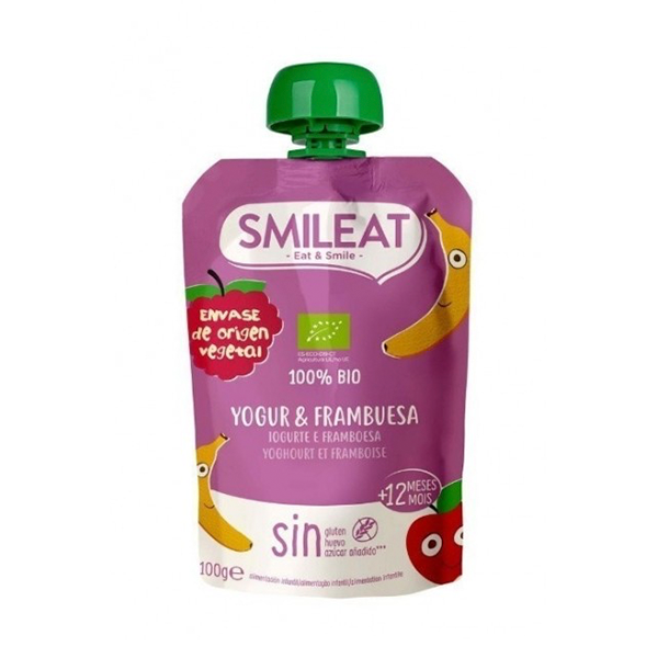 Smileat Pouch Yogur y Frambuesa 100 g | Compra Online