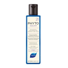 PhytoSquam Champú Anticaspa hidratante para cabello seco, 200 ml.