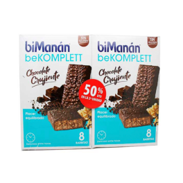 Bimanán Komplett Barritas Sabor Chocolate Crujiente Duplo 2 x 8 unidades | Compra Online