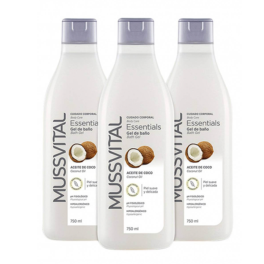 Mussvital Gel de Baño Coco 3 x 750 ml | Compra Online