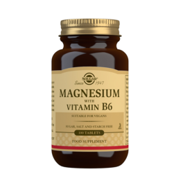 Solgar Magnesio con Vitamina B6, 100 comprimidos ! Farmaconfianza