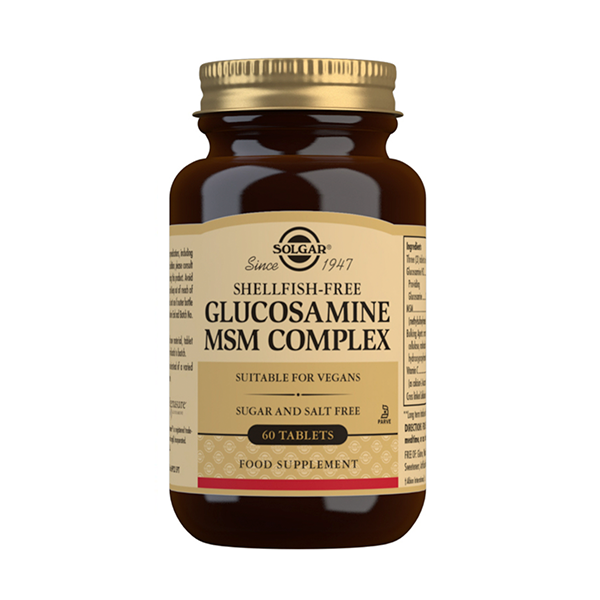 Solgar Glucosamina MSM Complex, 60 comprimidos