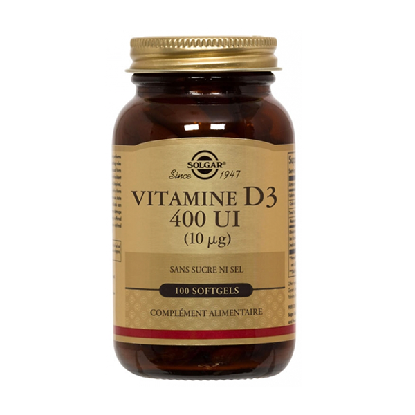 Solgar Vitamina D3 400 UI, 100 cápsulas vegetales | Compra Online
