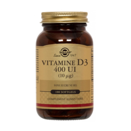 Solgar Vitamina D3 400 UI, 100 cápsulas vegetales | Compra Online