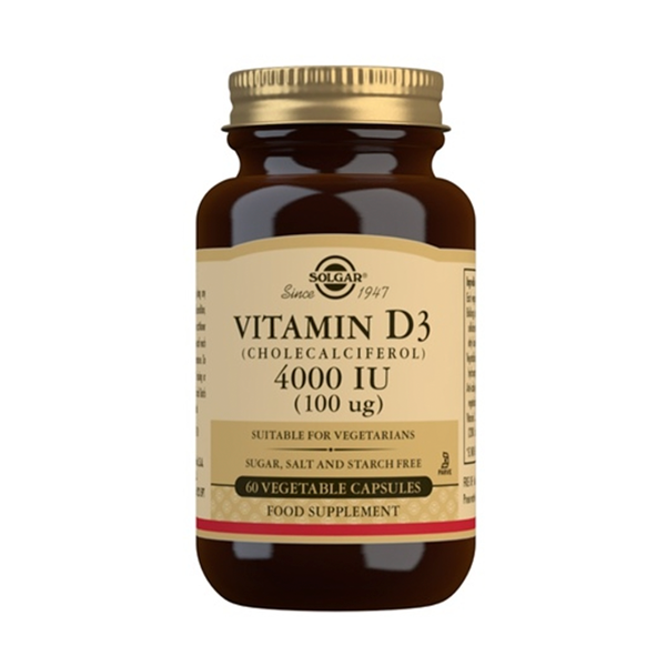 Solgar Vitamina D3 4000 UI, 60 cápsulas | Compra Online