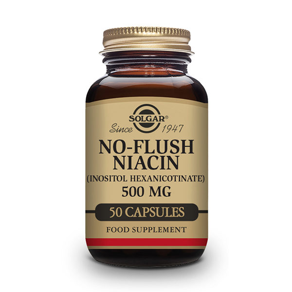 Solgar Niacina No Ruborizante 500 mg 50 cápsulas vegetales | Compra Online 