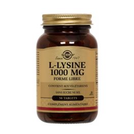 Solgar L-Lisina 1000 mg 50 comprimidos | Compra Online