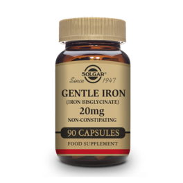 Solgar Hierro Gentle 20 mg 90 cápsulas | Compra Online