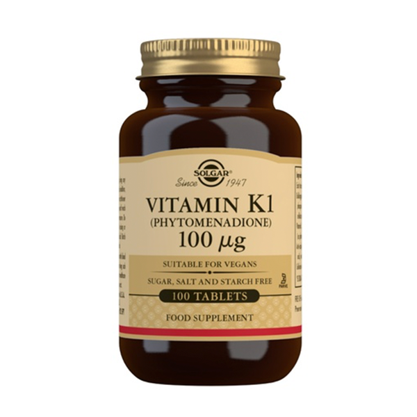 Solgar Vitamina K Natural 100 mcg 100 comprimidos | Compra Online