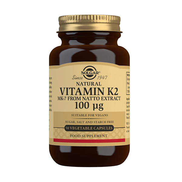 Solgar Vitamina K2 100 mcg 50 cápsulas | Compra Online