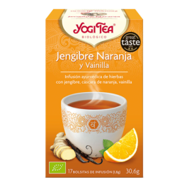 Yogi Tea Jengibre Naranja y Vainilla 17 Bolsitas de Infusión | Compra Online
