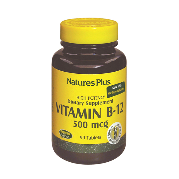 Nature’s Plus Vitamina B12 500 mg 90 comprimidos | Compra Online
