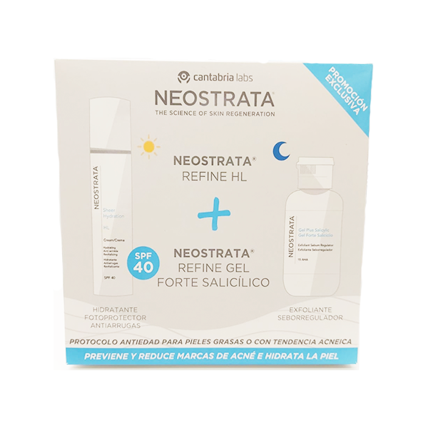 Neostrata Refine HL Crema 50 ml + Refine Gel Forte 50 ml pack | Compra Online
