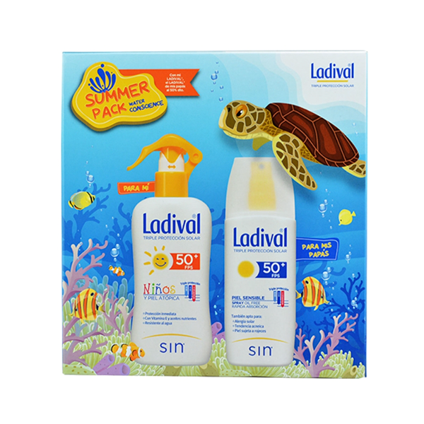 Ladival Summer PACK Spray Niños SPF50+ 200 ml + Spray Adultos SPF50+ 150 ml | Farmaconfianza