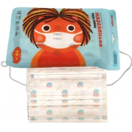 Mascarilla Quirúrgica Infantil 3 capas, bolsa 10 unidades | Compra Online