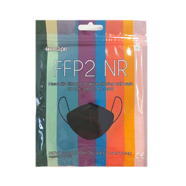 Mascarilla FFP2 NR Adulto Color Negro 1 unidad | Compra Online