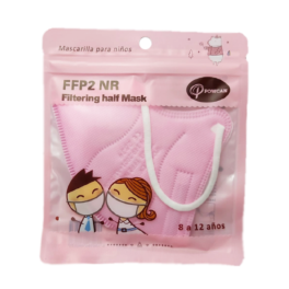 Powcan Mascarilla FFP2 Infantil Color Rosa, 1 unidad | Compra Online