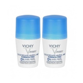 Vichy Desodorante 24h sin sales de aluminio. Roll-on, DUPLO 2x50 ml