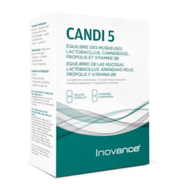 Inovance Candi 5 Equilibrio Mucosas, 30 cápsulas + 30 comprimidos | Compra Online