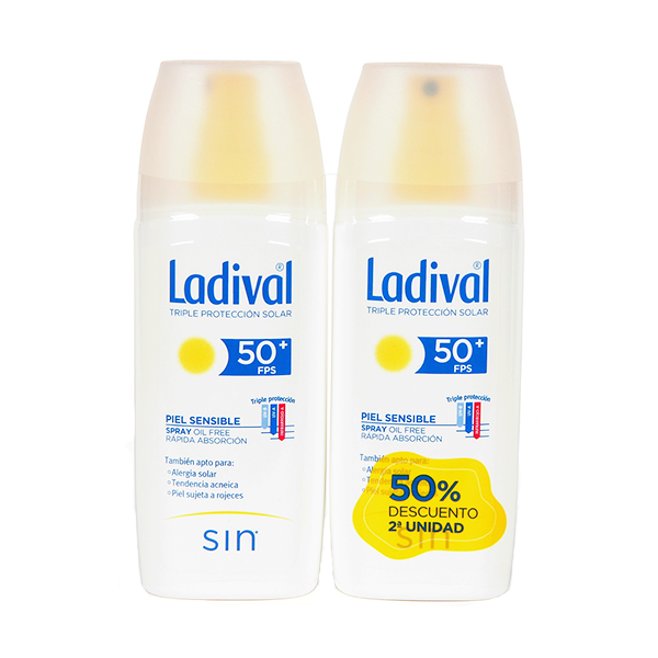 Ladival Spray Pieles Sensibles SPF50+ Duplo 2 x 150 ml | Compra Online