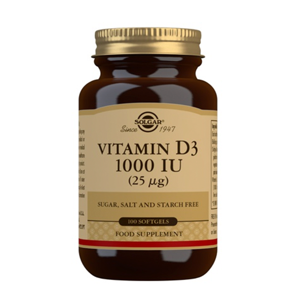Solgar Vitamina D3 1000 UNI 25 mgc 100 perlas | Compra Online