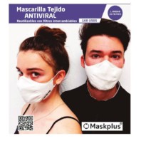 Maskplus Mascarilla Adultos Reutilizable. 1 unidad, 10 filtros Oferta 8,90€ | Compra Online - Ítem