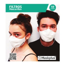 Maskplus Recambio Filtros Mascarilla Adultos, 50 unidades | Compra Online