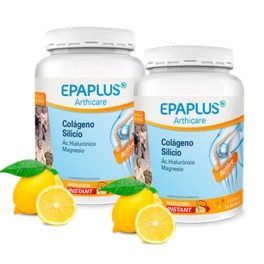 EPAPLUS Arthicare Colágeno + Silicio (+ Hialurónico + Mg + Vitaminas) Sabor Limón, OFERTA DUPLO 2 x 334g