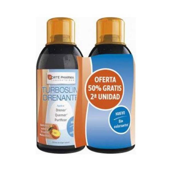 Forte Pharma Turboslim Drenante Melocotón DUPLO 2x500 ml