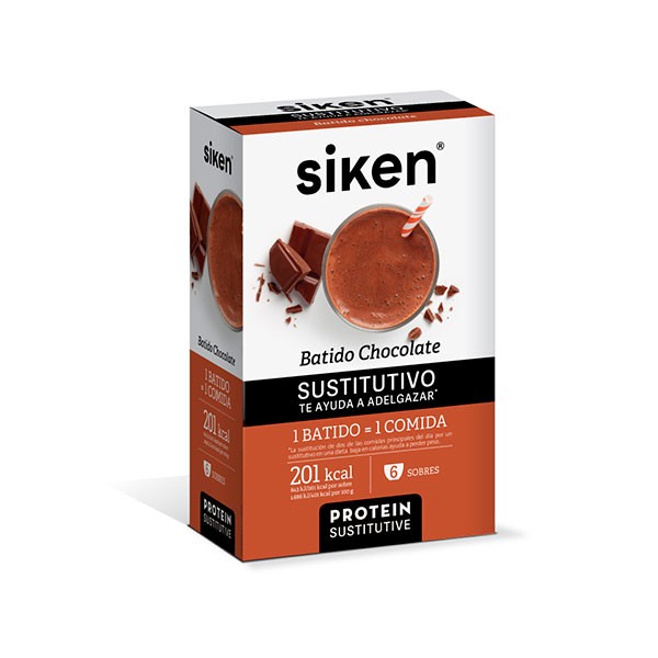 Siken Form Batido Sustitutivo de Chocolate, 6 sobres