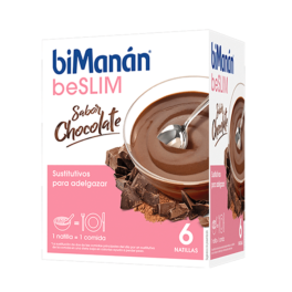 Bimanán Beslim Natillas Sabor Chocolate 6 sobres | Compra Online 