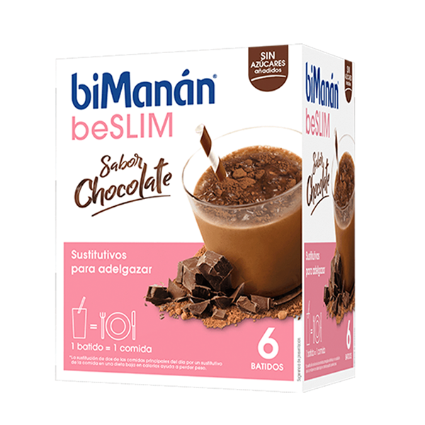Bimanán Beslim Batido Sabor Chocolate, 6 sobres | Farmaconfianza