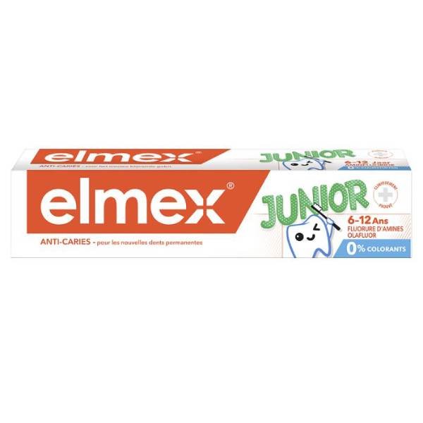 Elmex Pasta de Dientes Junior 6-12 años, 75 ml | Compra Online