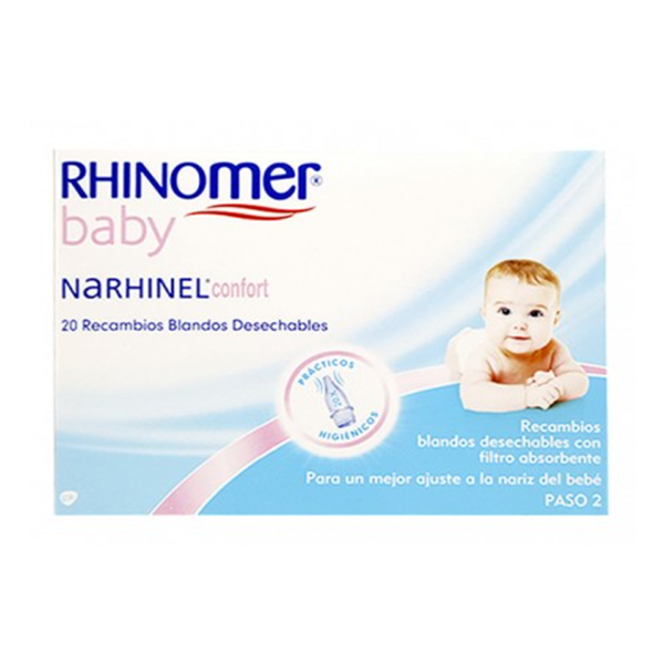 Rinhomer Baby Narhinel Confort Aspirador 20 recambios blandos desechables | Compra Online