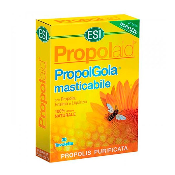 ESI Propolaid PropolGola masticable sabor menta, 30 tabletas