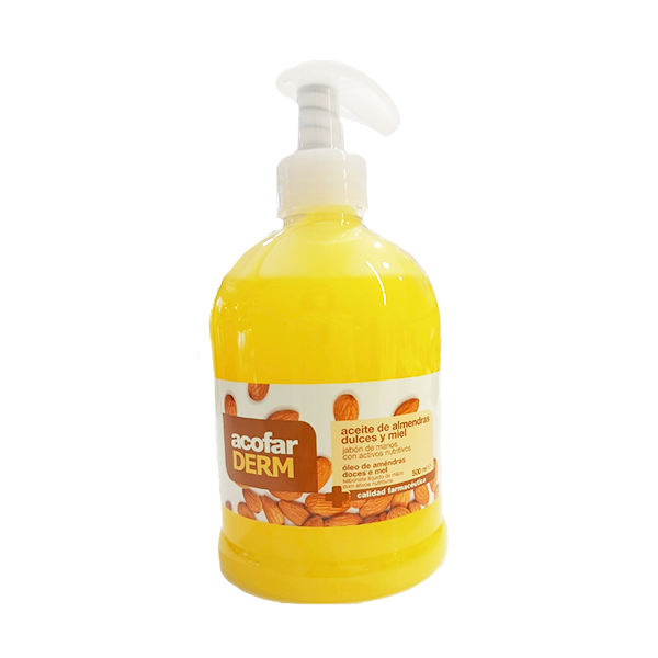 Acofarderm Jabón de Manos Almendras Dulces y Miel 500 ml | Compra Online