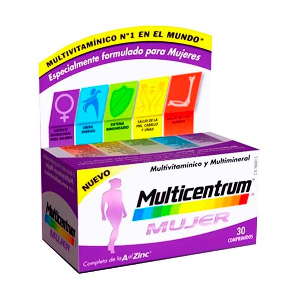Multicentrum Mujer, 30 comprimidos. ! Farmaconfianza