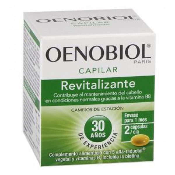 Oenobiol Capilar Revitalizante Triple Acción 60 cápsulas | Compra Online 