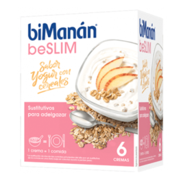 biManán BeSlim Sabor Crema Yogur con Cereales 6 sobres | Compra Online