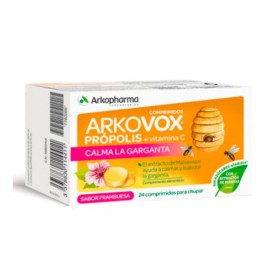 Arkovox Própolis + Vitamina C sabor frambuesa, 24 comprimidos | Compra Online