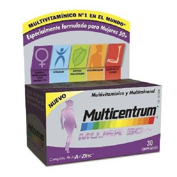 Multicentrum Mujer 50+, 30 comprimidos ! Farmaconfianza